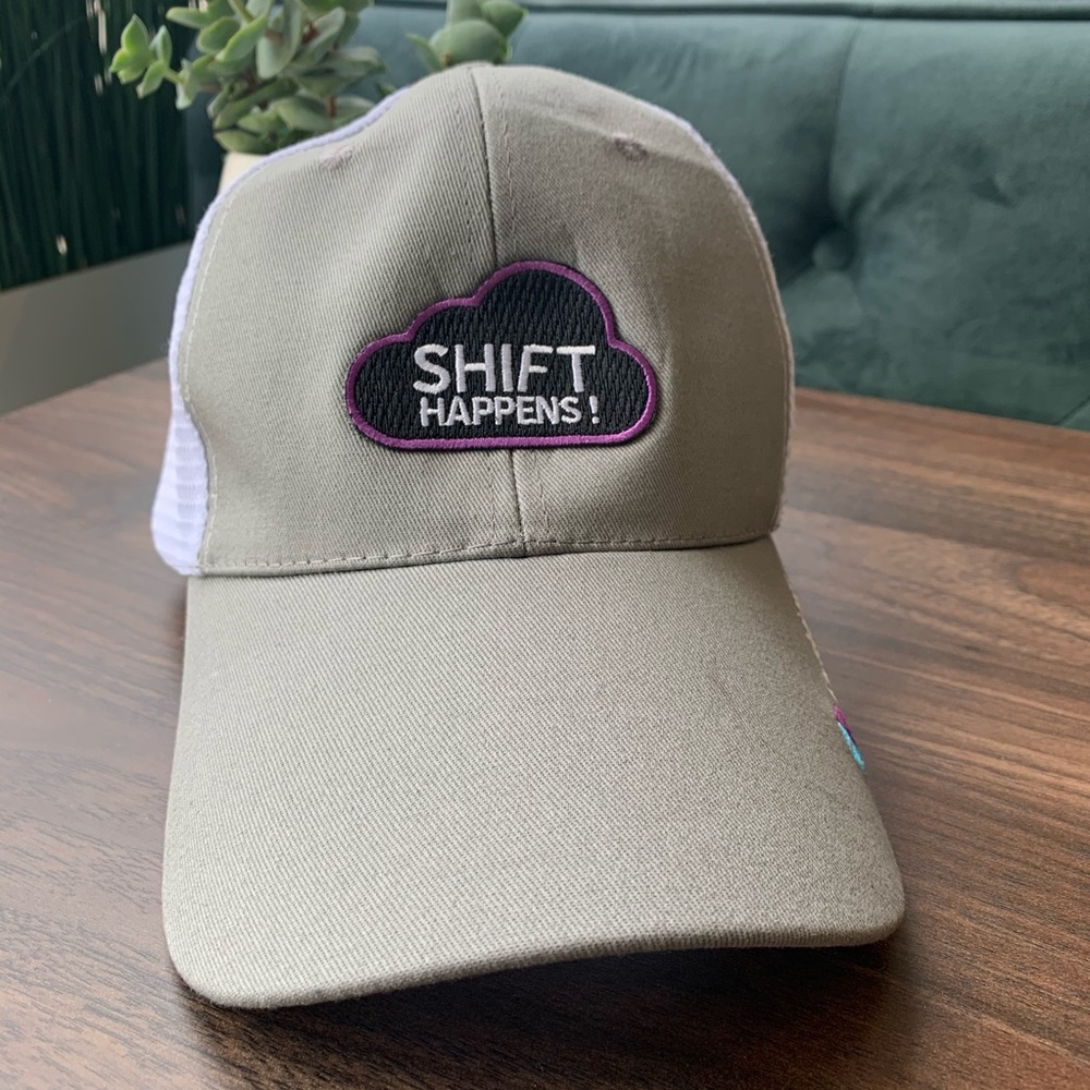 NWOT Trucker Hat “Shift Happens”